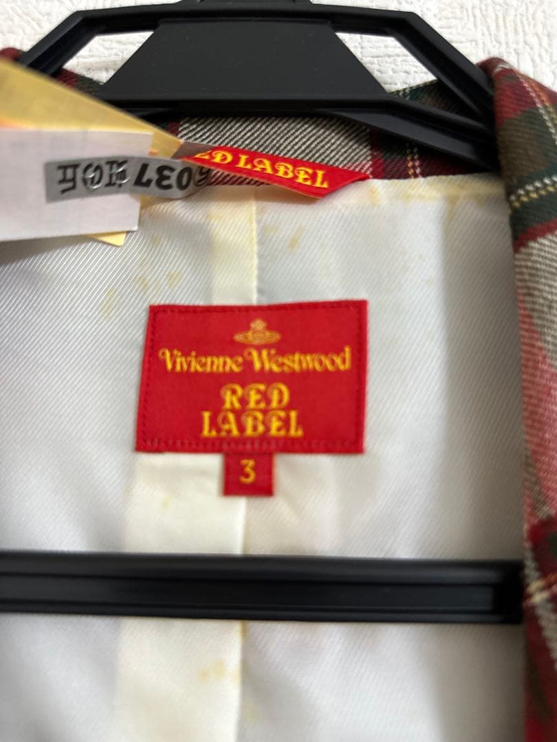 Vivienne Westwood ラブジャケ 赤 チェック