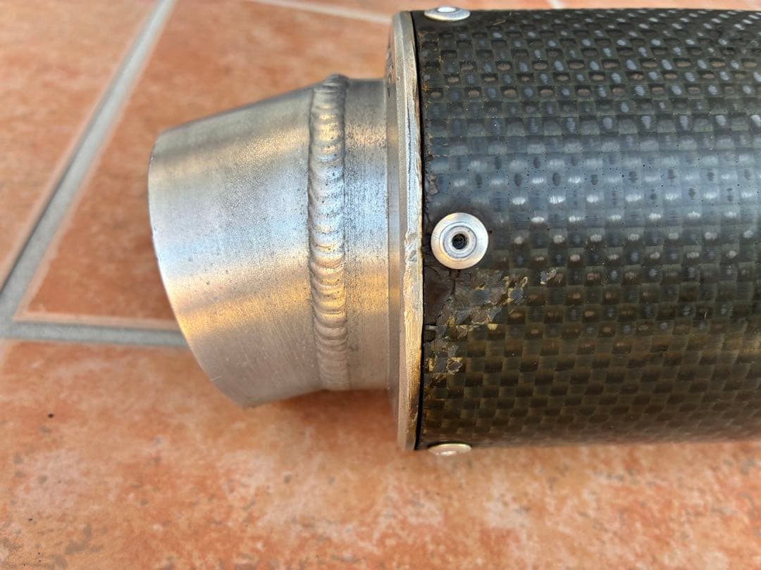 WR'S カーボンファイバー マフラー スリムタイプ