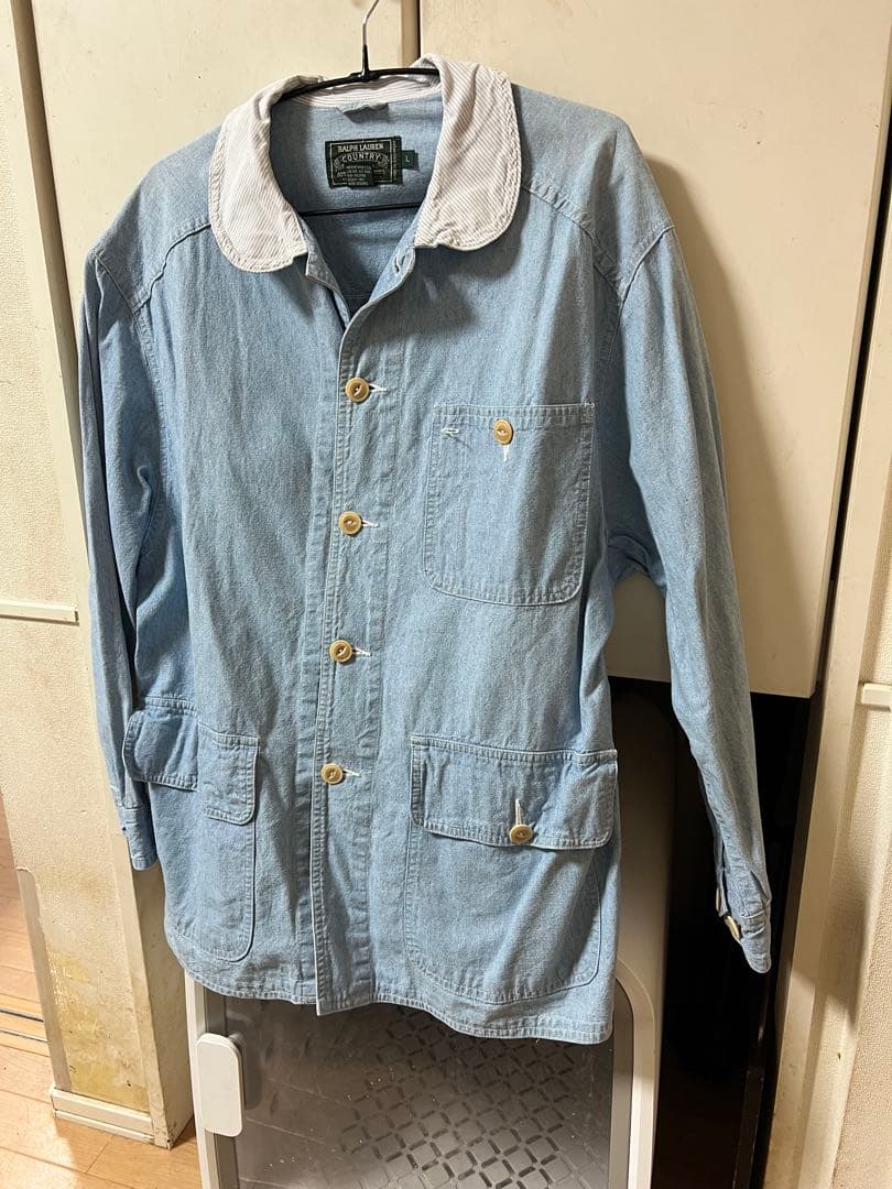 polo country ポロカントリー シャンブレー カバーオール ジャケット