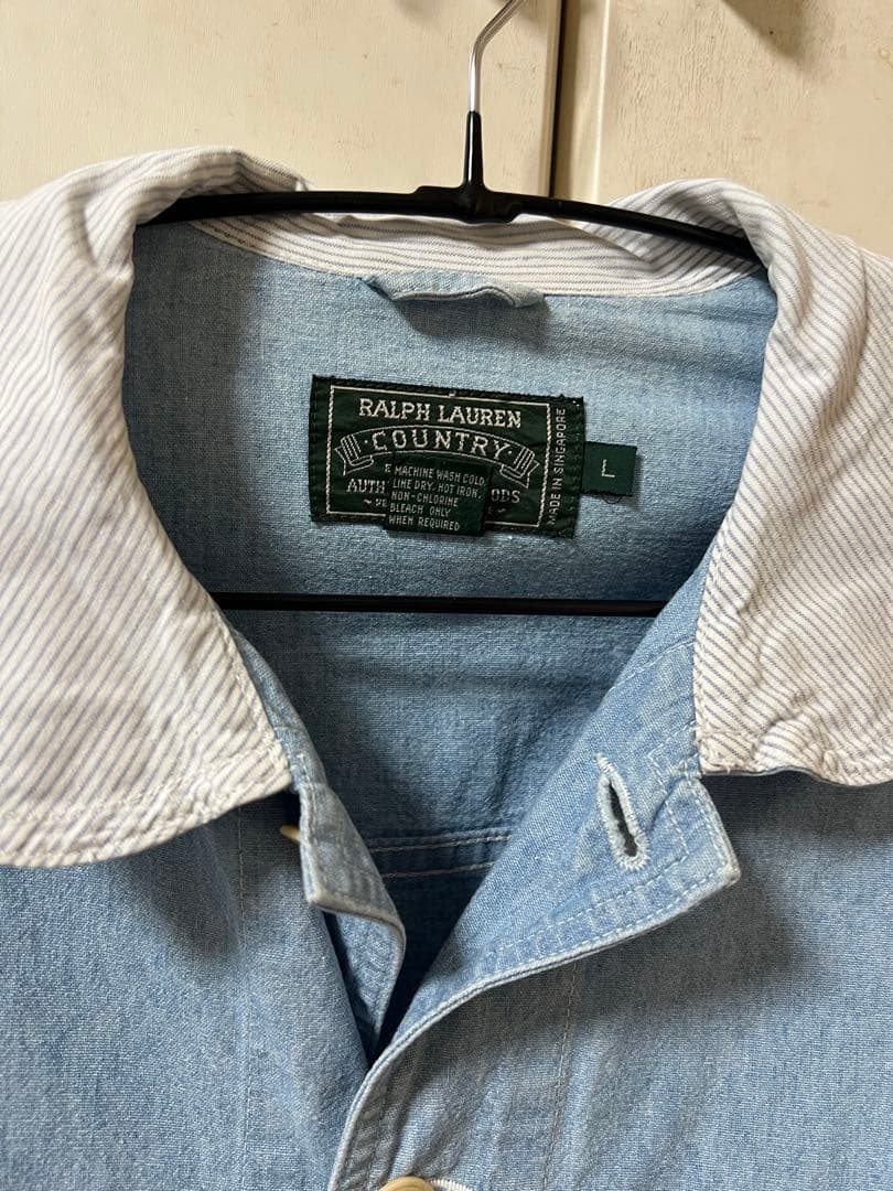 polo country ポロカントリー シャンブレー カバーオール ジャケット