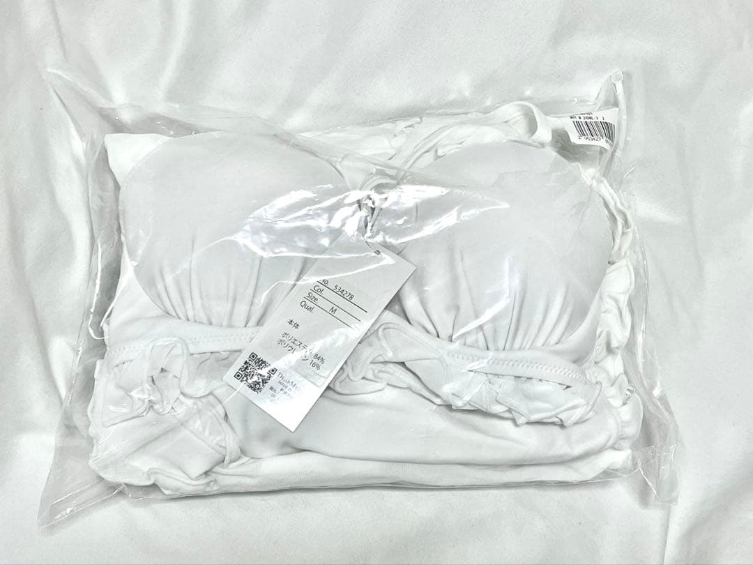 Dear My Love 角襟チャイナセーラー水着 ホワイト M