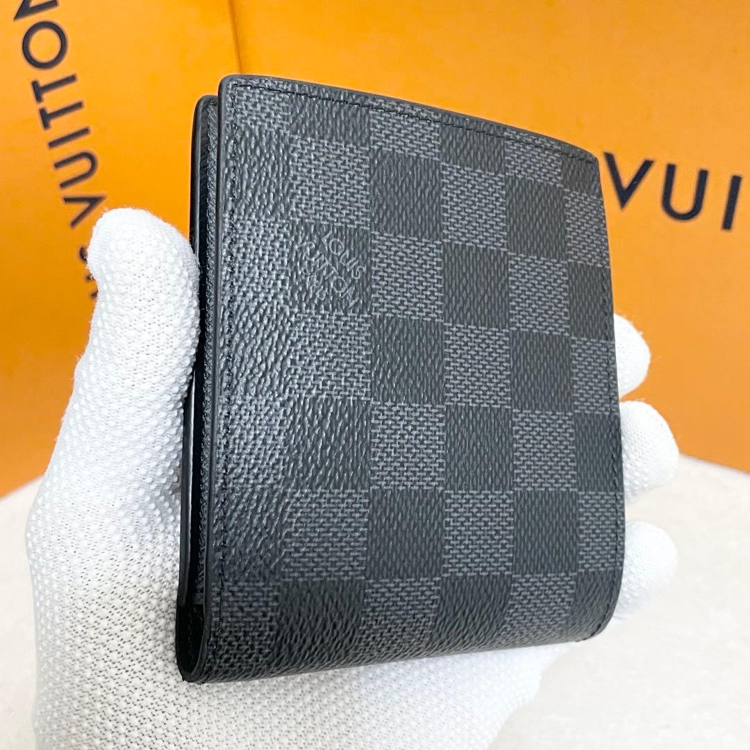 ルイヴィトン ダミエ　グラフィット　ポルトフォイユ マルコNM 二つ折り財布