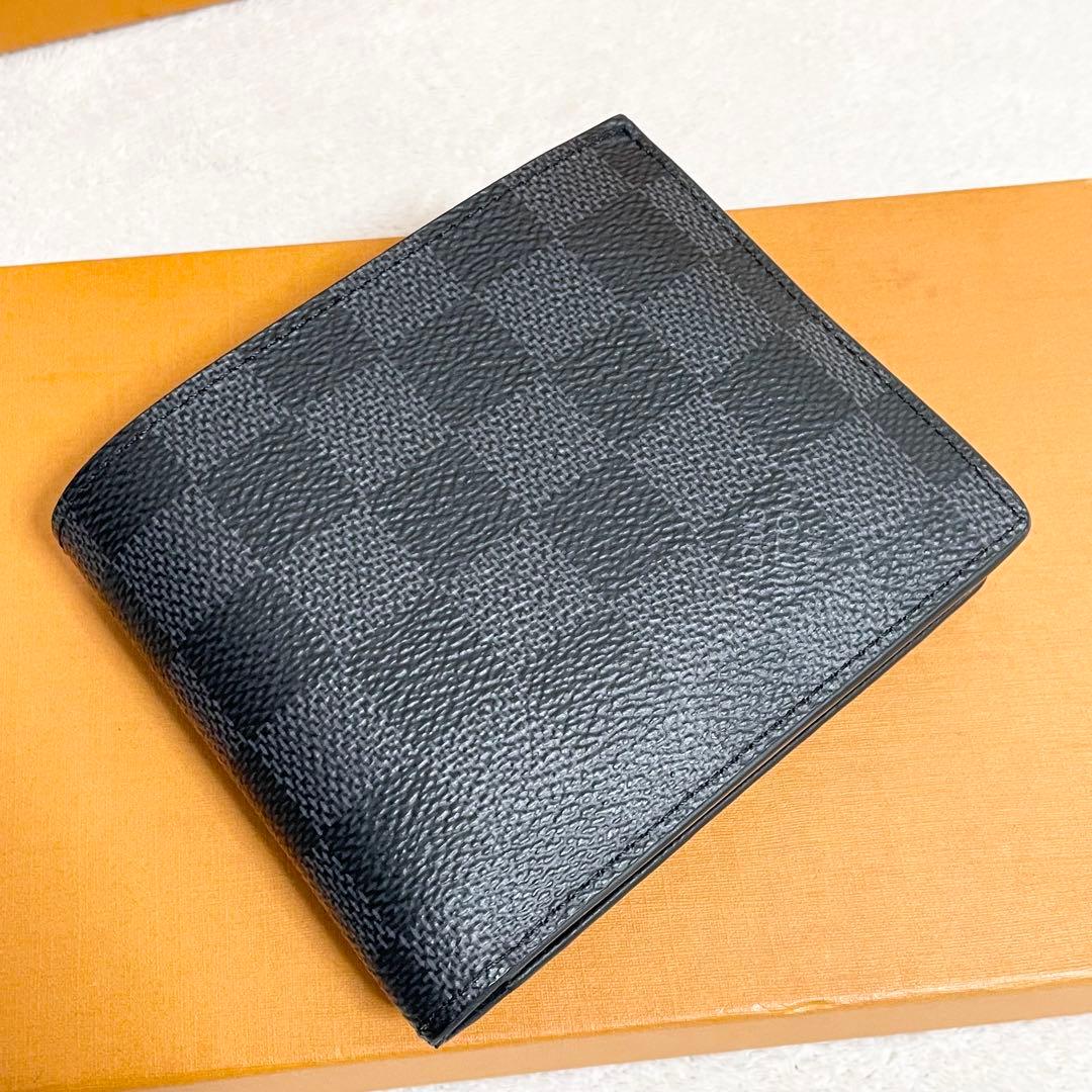 ルイヴィトン ダミエ　グラフィット　ポルトフォイユ マルコNM 二つ折り財布