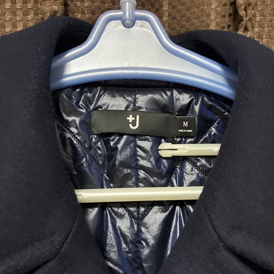 【未使用・新品】UNIQLO +Ｊ　ウールブレンドオーバーサイズピーコート Ｍ