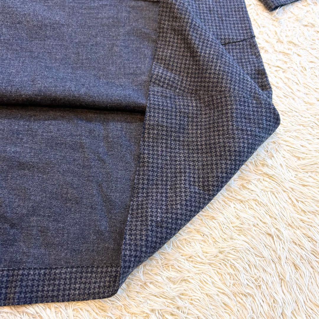 【タグ付き✨️45R】 定価43000円以上 千鳥 ウール ワンピース ロング