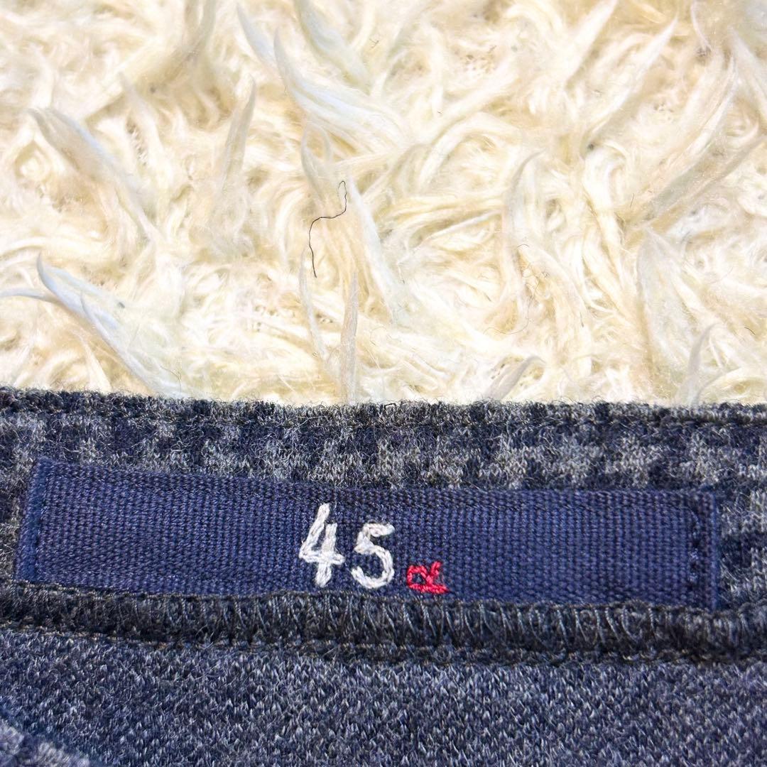 【タグ付き✨️45R】 定価43000円以上 千鳥 ウール ワンピース ロング