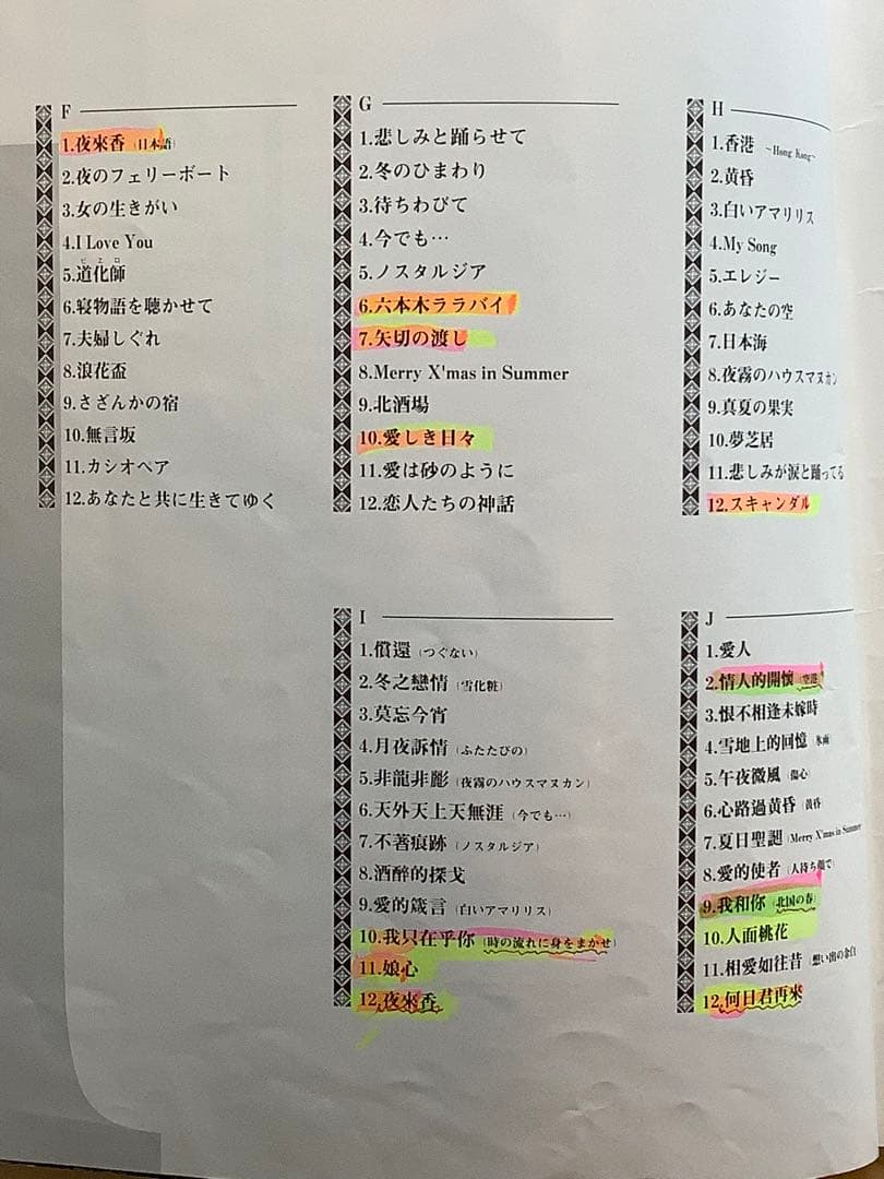 「The History of Teresa Teng テレサ・テン」　120曲