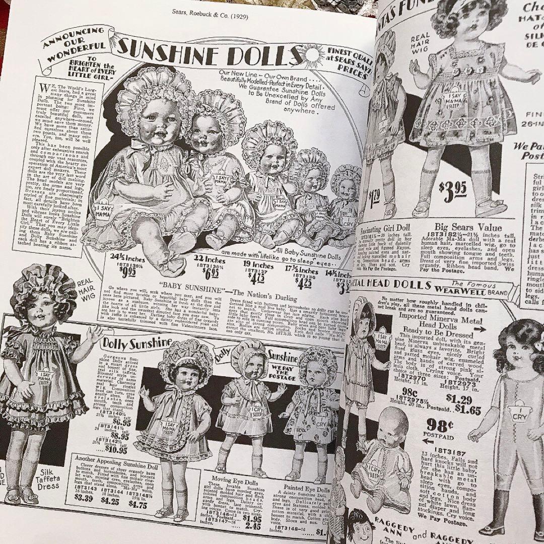 アンティークおもちゃ 復刻カタログ ビスクドール テディベア♡ジャンクジャーナル