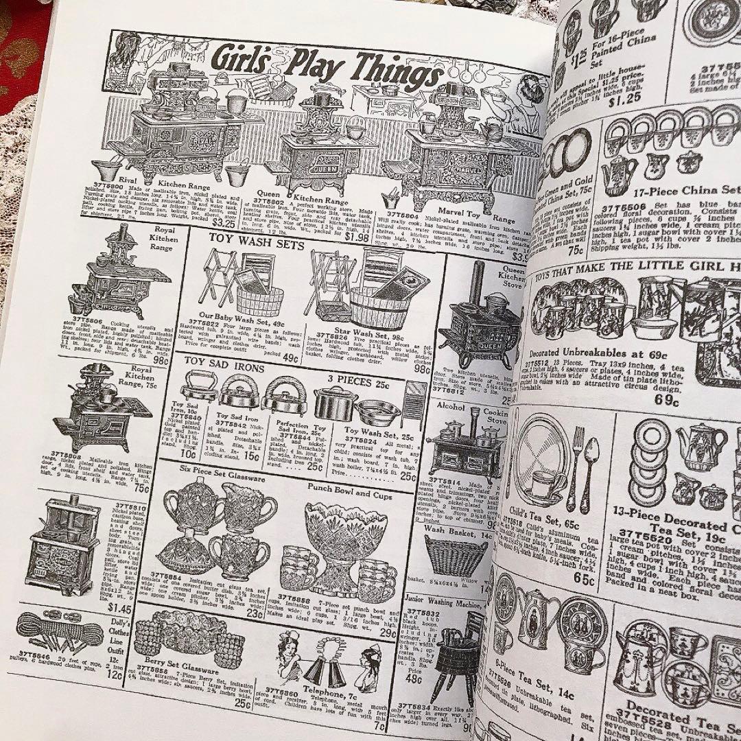 アンティークおもちゃ 復刻カタログ ビスクドール テディベア♡ジャンクジャーナル