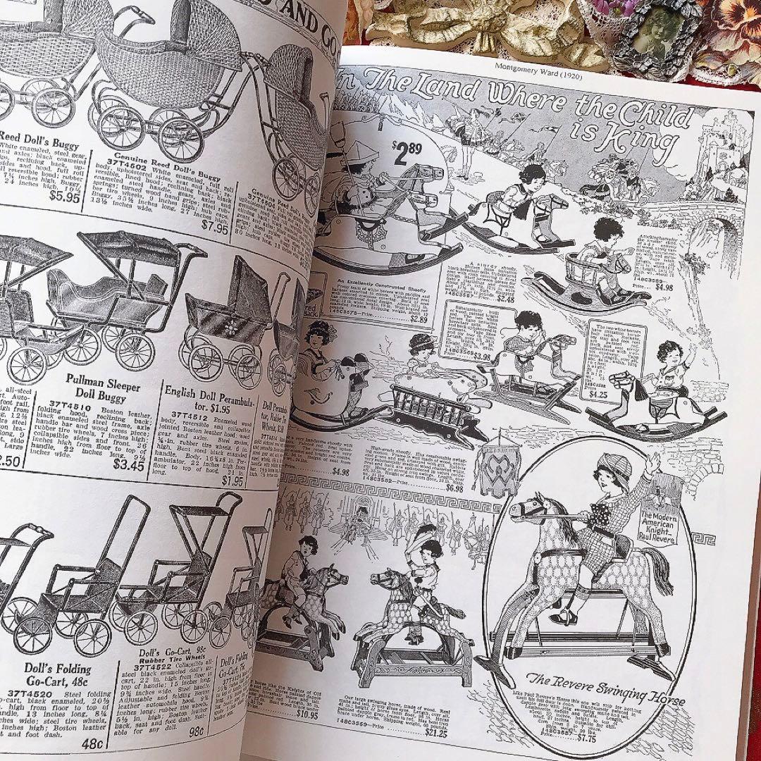 アンティークおもちゃ 復刻カタログ ビスクドール テディベア♡ジャンクジャーナル