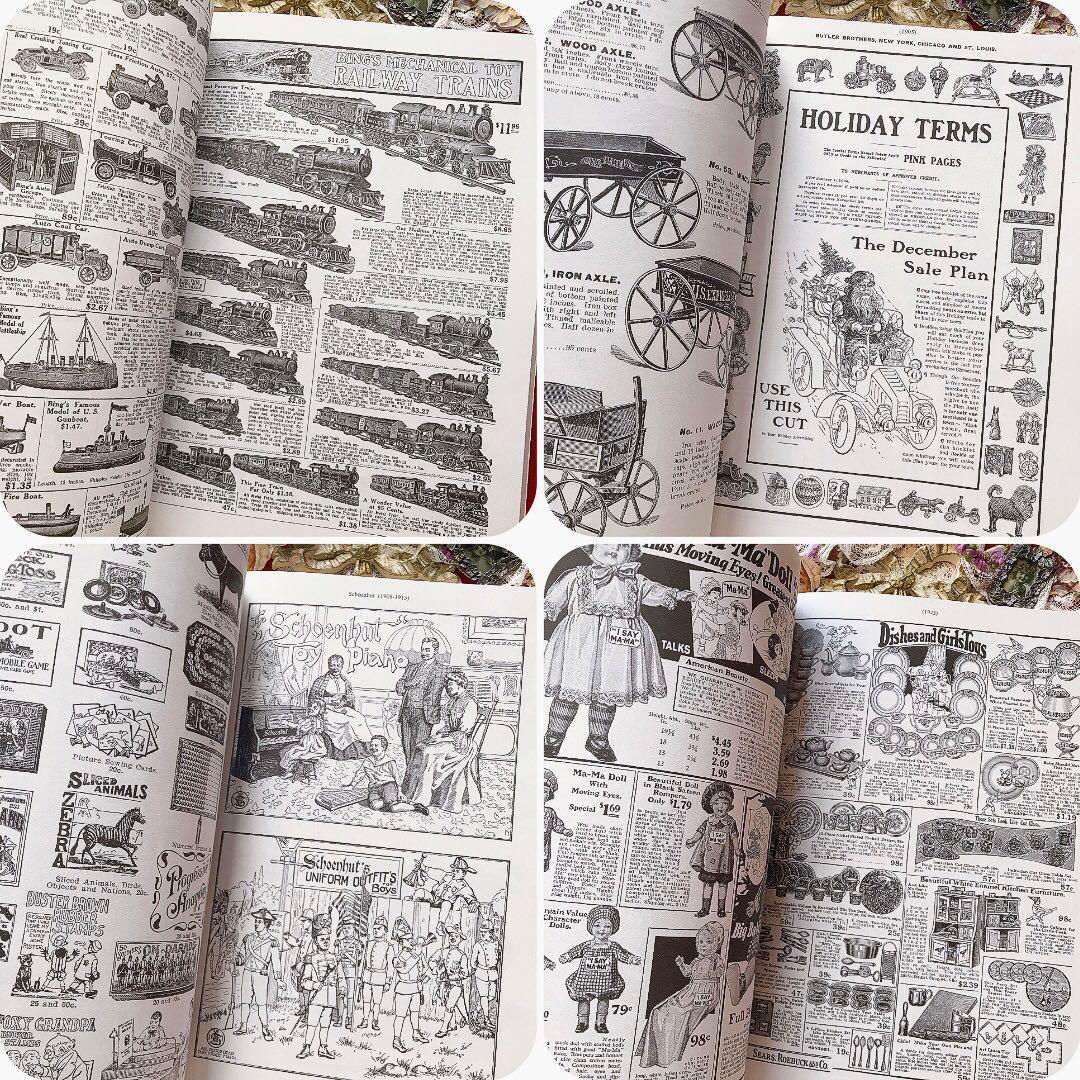 アンティークおもちゃ 復刻カタログ ビスクドール テディベア♡ジャンクジャーナル