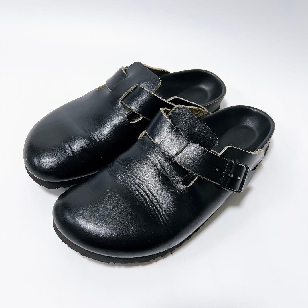 ビルケンシュトック ボストン レザー コンフォートサンダル オールブラック 27