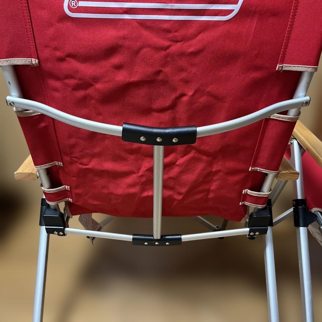 Coleman レイチェア　リクライニングチェア　レッド 2脚セット