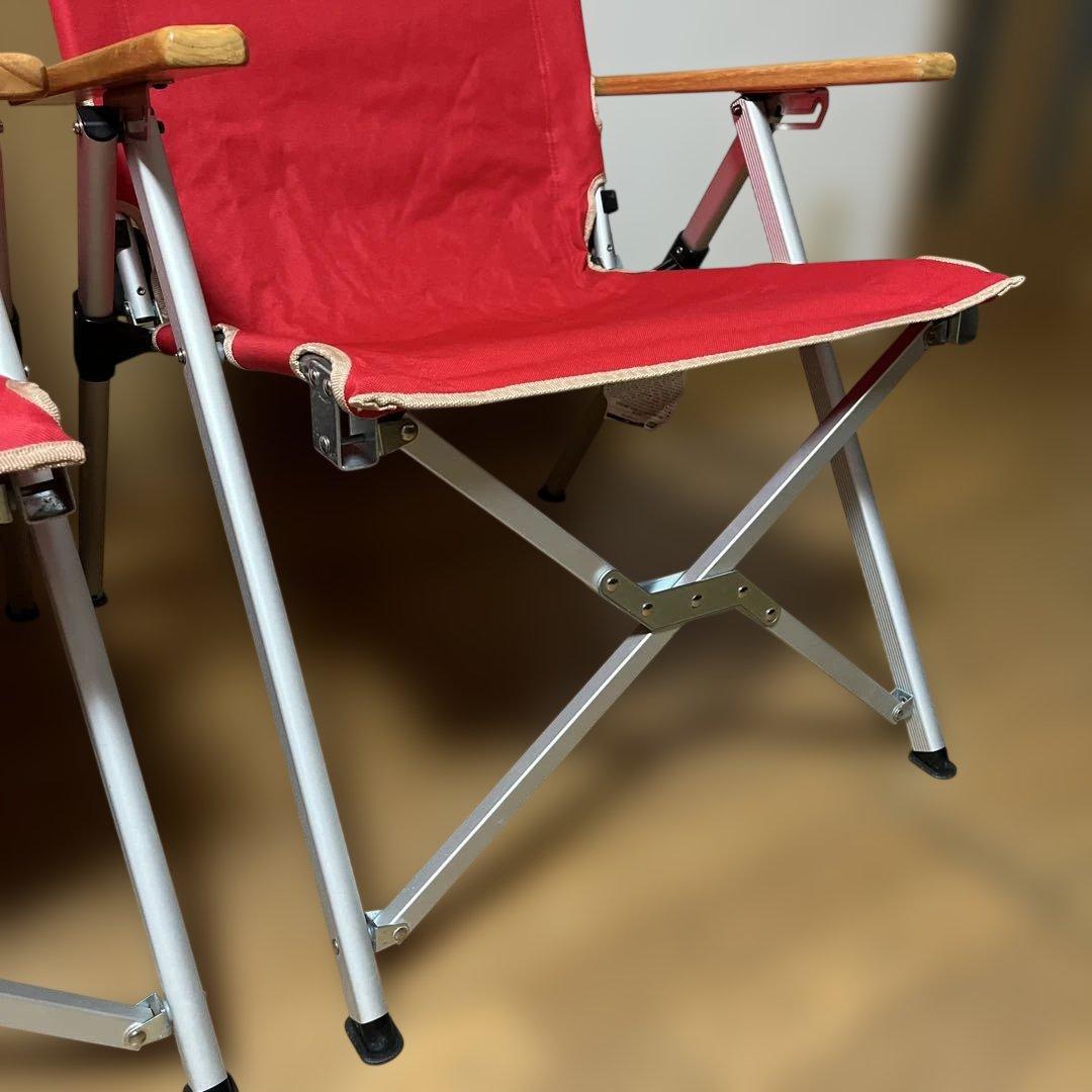 Coleman レイチェア　リクライニングチェア　レッド 2脚セット