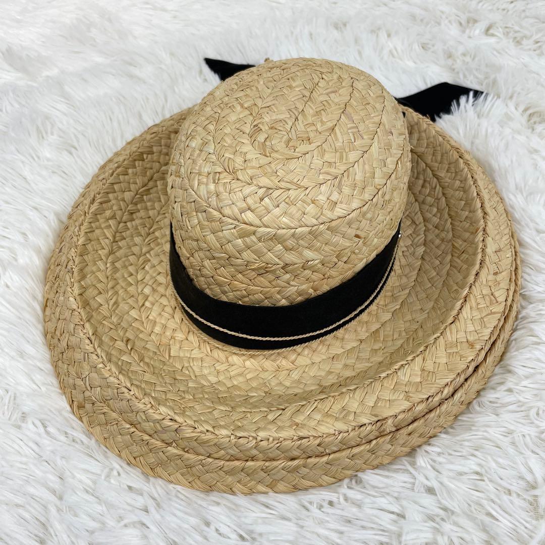 人気品⭐️ヘレンカミンスキー ヘリンボーン クラシック5 ラフィア ハット 帽子
