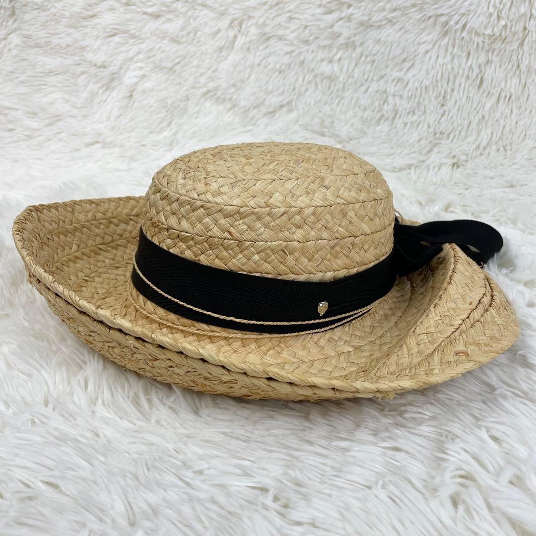 人気品⭐️ヘレンカミンスキー ヘリンボーン クラシック5 ラフィア ハット 帽子