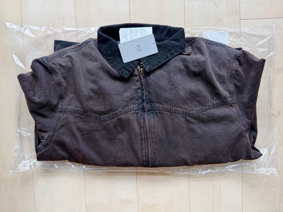 417 EDIFICE エディフィス デニム ジップヨークジャケット サイズL