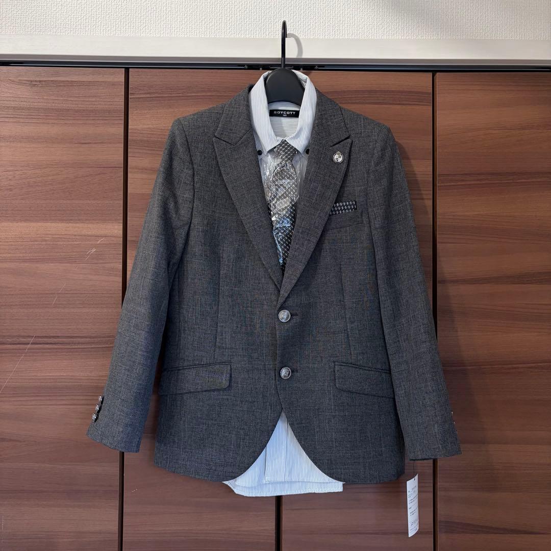 ボイコット　フォーマルスーツ　セット　男の子　卒業式　卒服　完品　165