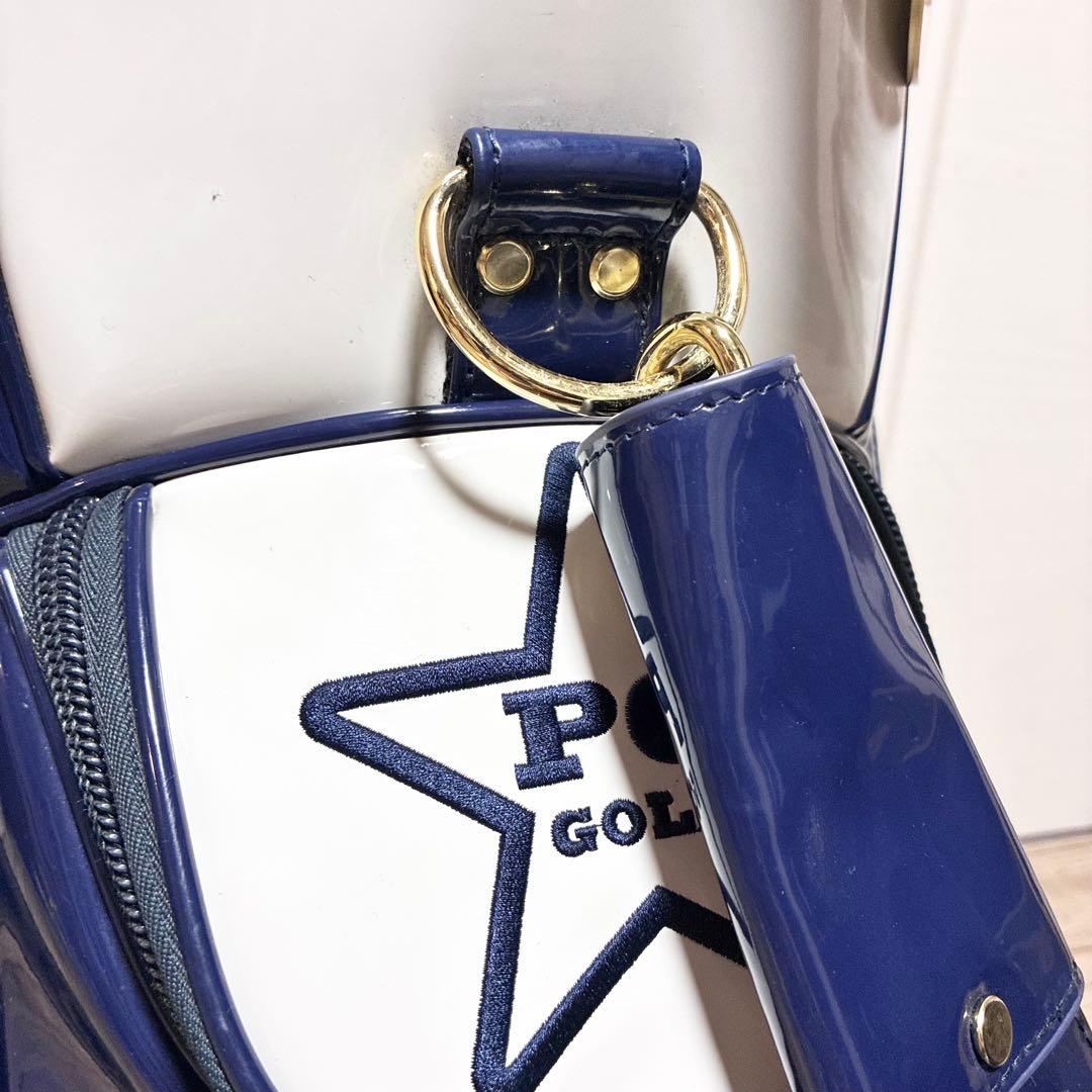 PEARLY GATES キャディバッグ ネイビー/ホワイト