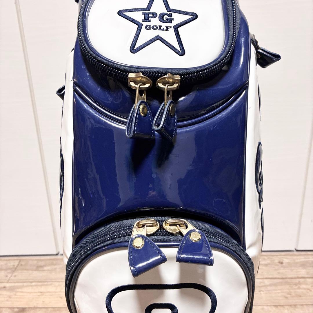 PEARLY GATES キャディバッグ ネイビー/ホワイト