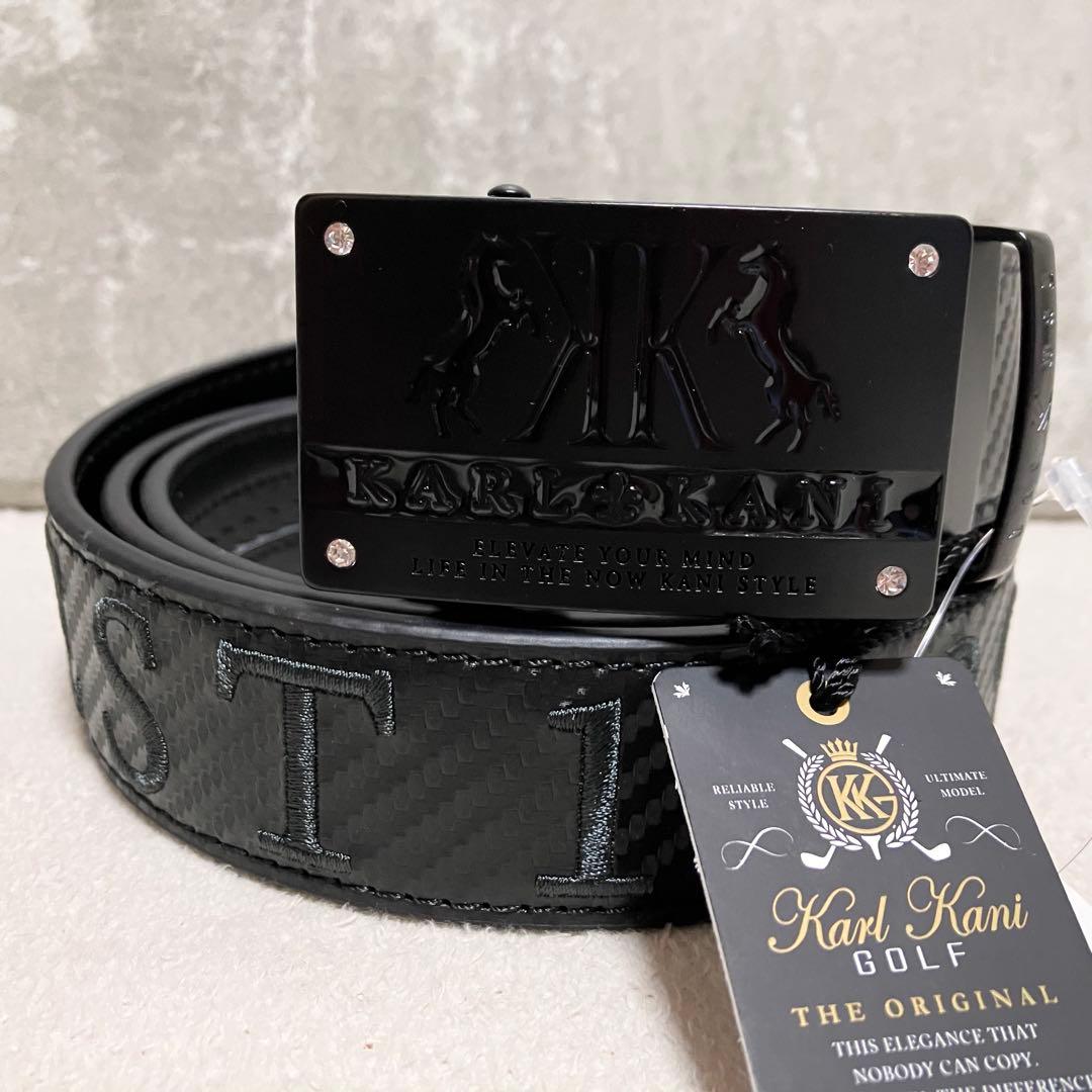 【新品タグ付き】　KARL KANI カールカナイ　ゴルフベルト　ブラック
