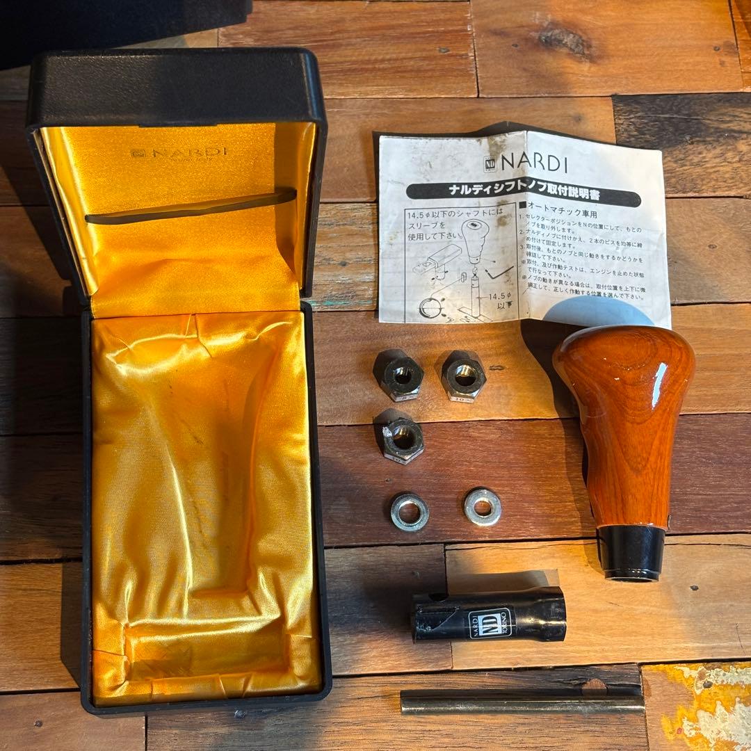 NARDI ナルディ シフトノブ ウッド　取扱説明書・箱付き　マニュアル車用