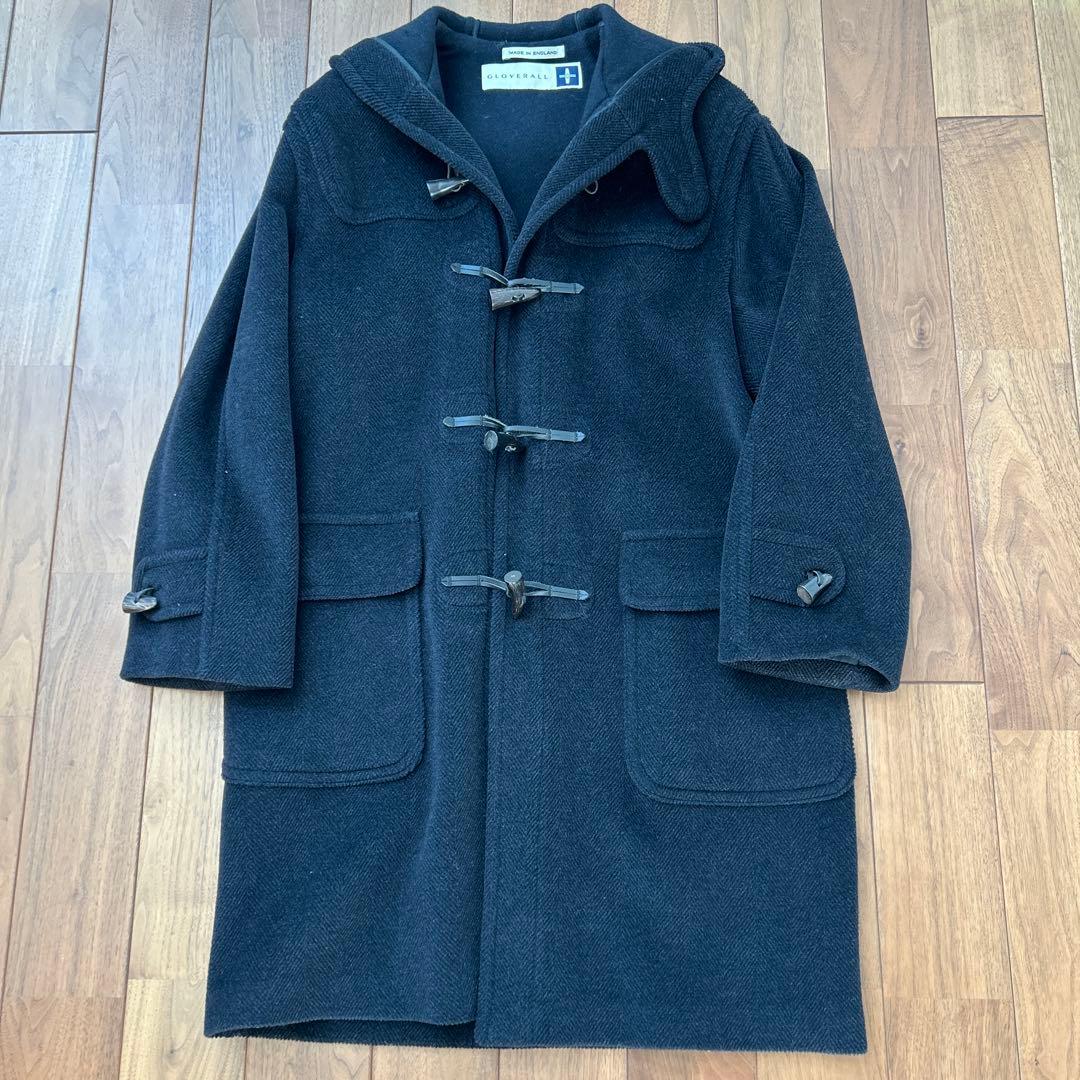 GLOVERALL ダッフルコート ダークグレー　ヘリンボーン　サイズUK46
