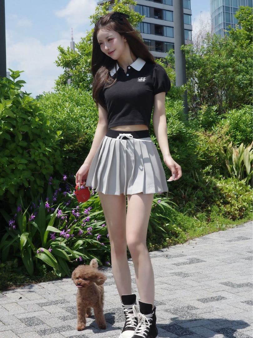 新品タグ付 ダーリッチ DRCHバイカラーポロシャツ ブラック F