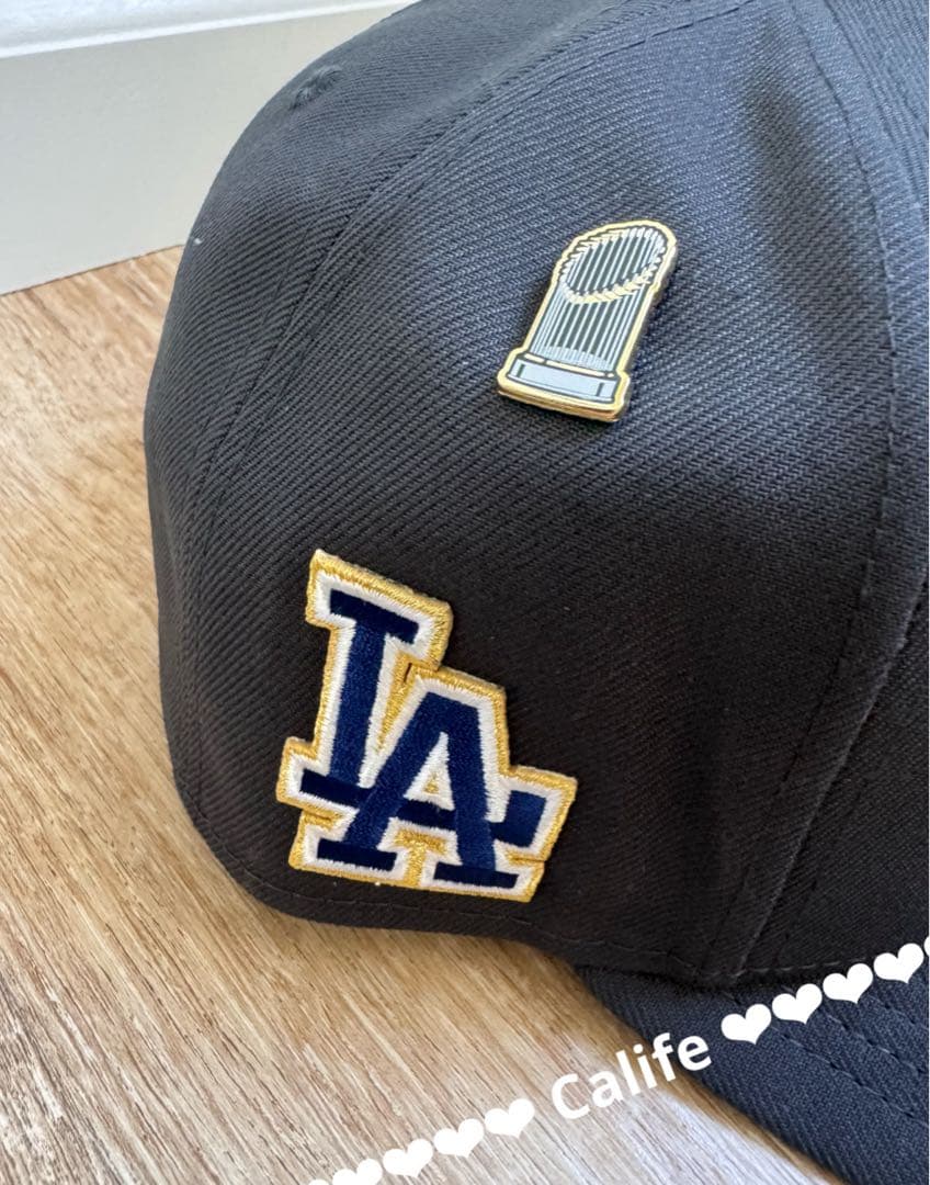 ドジャース　2025 ワールドチャンピオン　パレード　キャップ　選手着用　新品