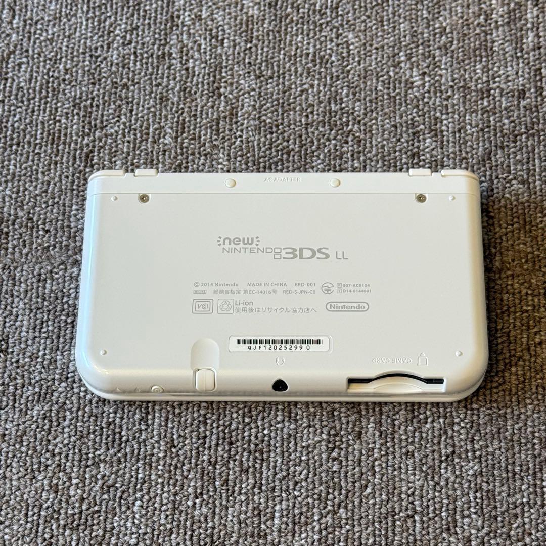 【美品】Newニンテンドー3DS LL パールホワイト 上下IPS搭載