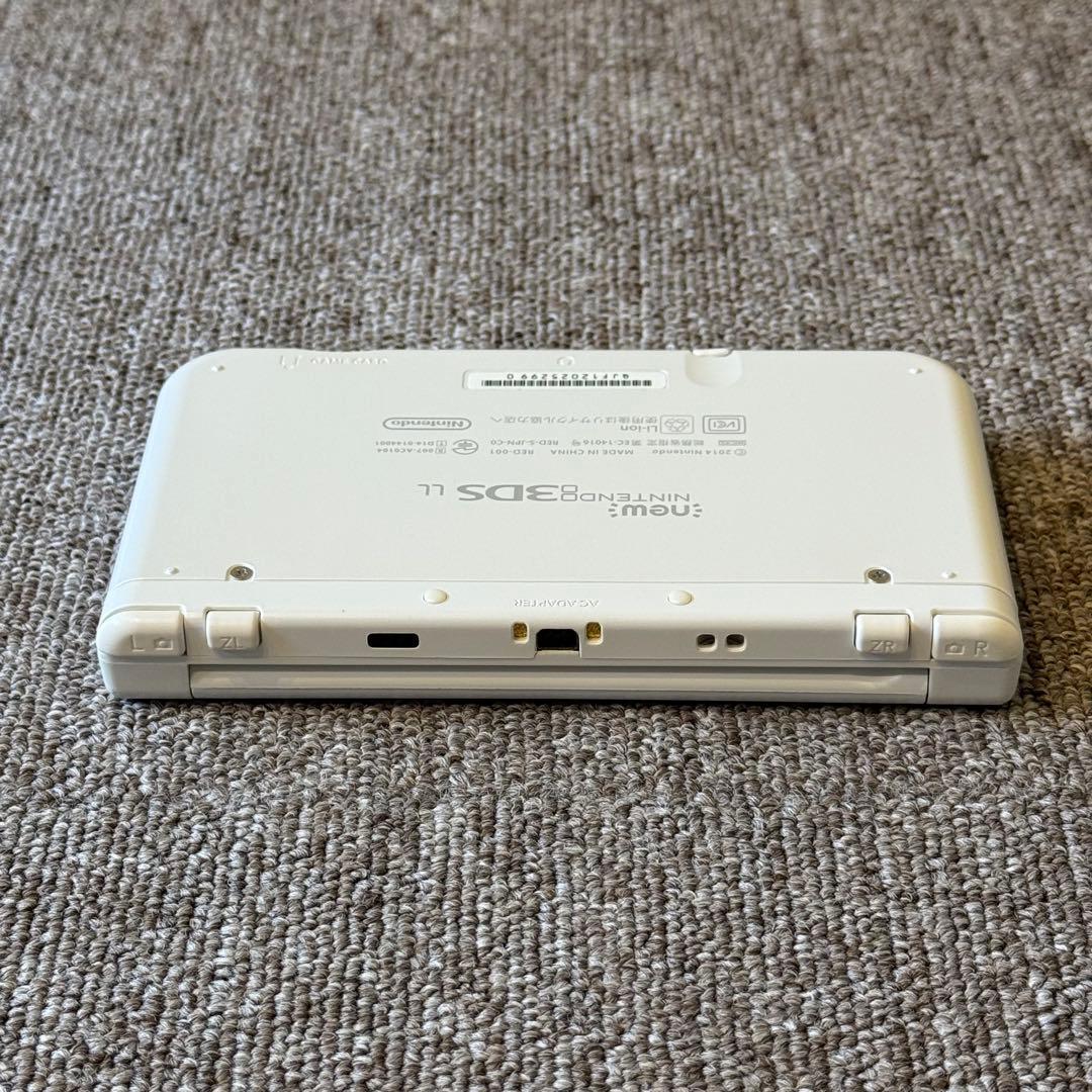 【美品】Newニンテンドー3DS LL パールホワイト 上下IPS搭載