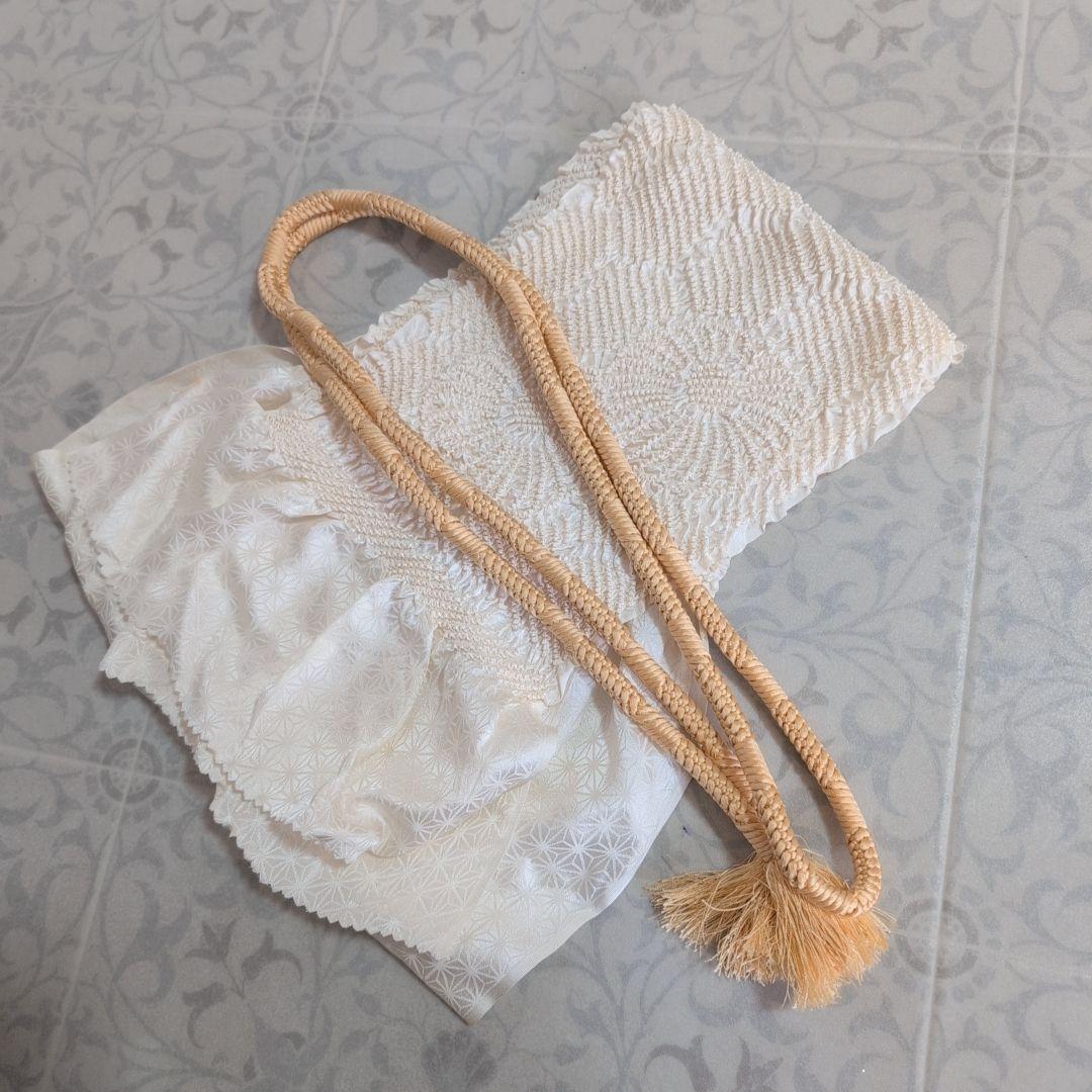 紬　フルセット　小紋　着物　正絹　ブラウンベージュ　着物生活　O8