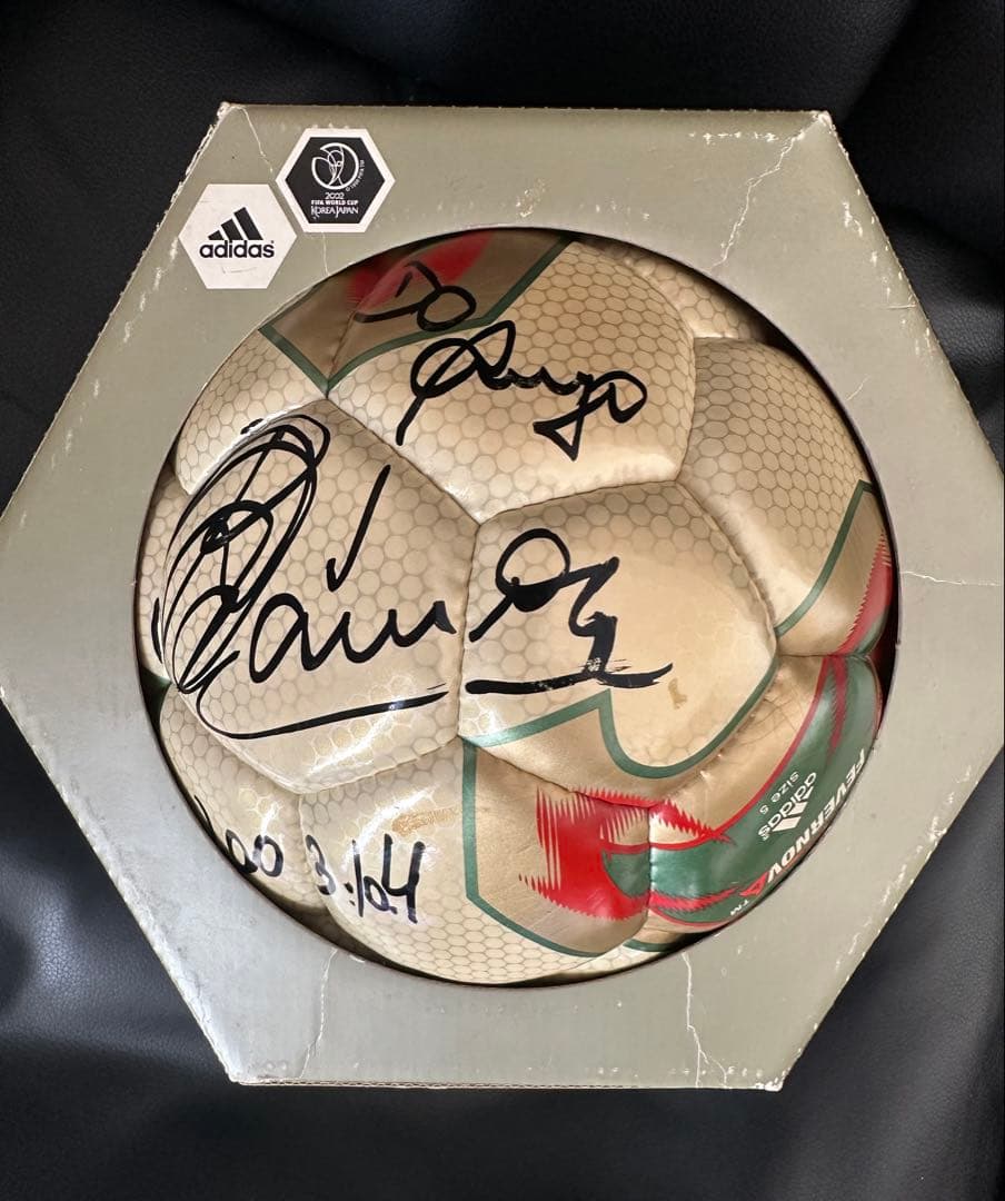 フィーバーノヴァ　2002W杯公式球　サイズ5号球　ラモスサイン