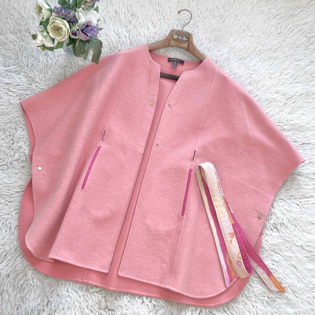 レア品★LOROPIANA★カシミヤ★ダブルフェイス★ケープ★コート