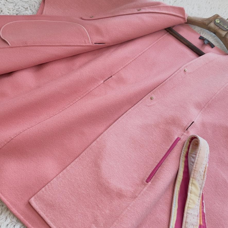 レア品★LOROPIANA★カシミヤ★ダブルフェイス★ケープ★コート