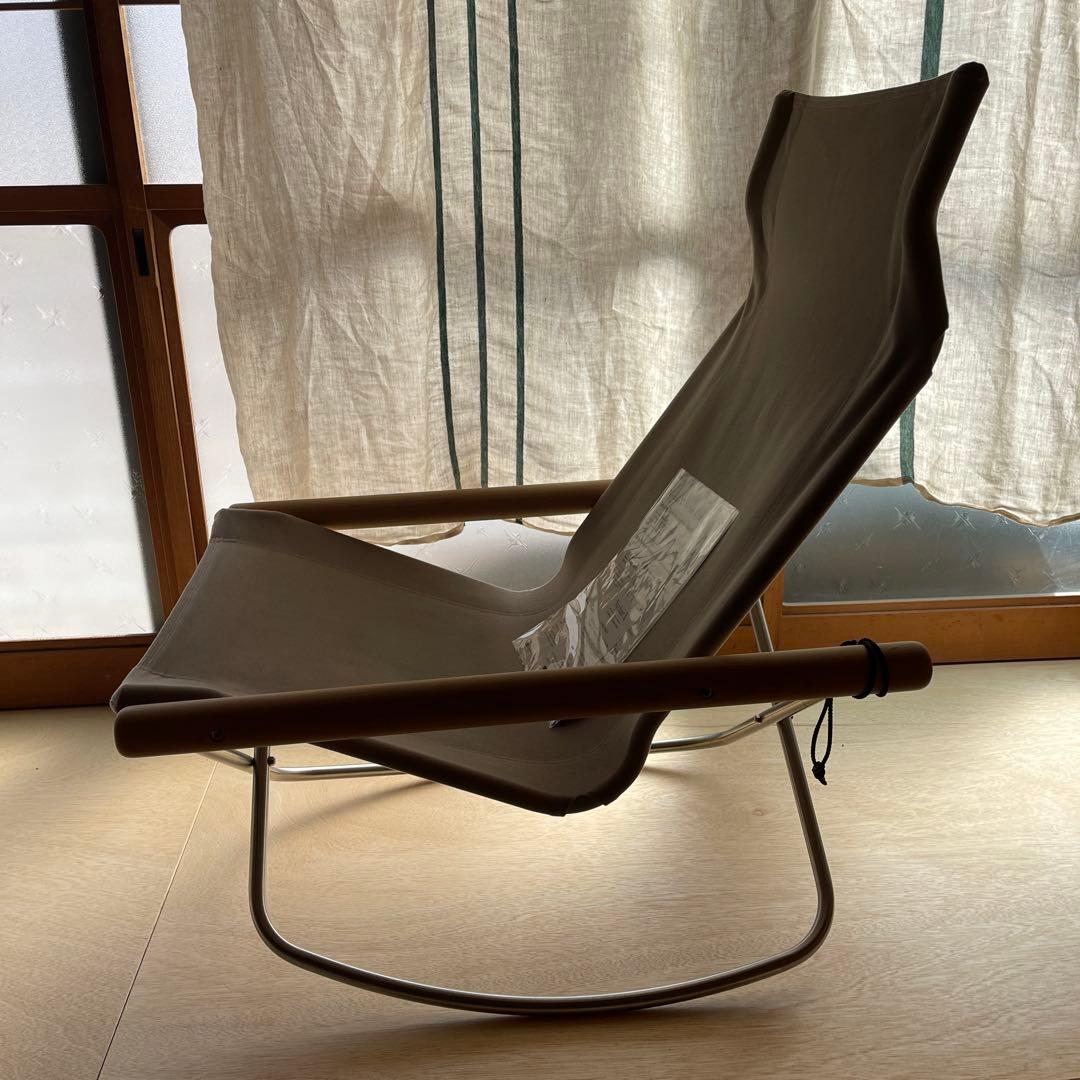 限定　ニーチェアX Oil Finish ぺブルグレー　ロッキング　3年保証あり