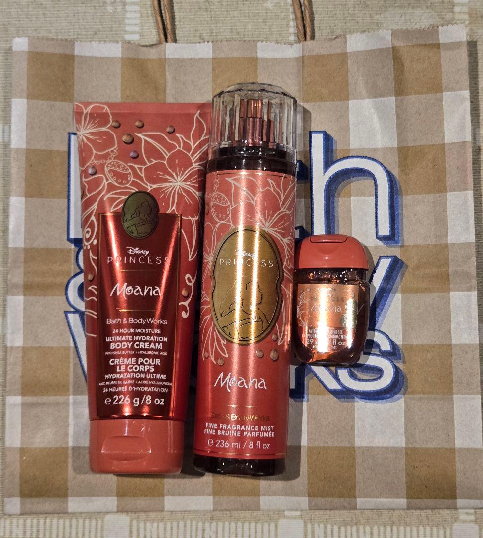 即完売Bath&Bodyバスボディ★Disney Moana3個セット