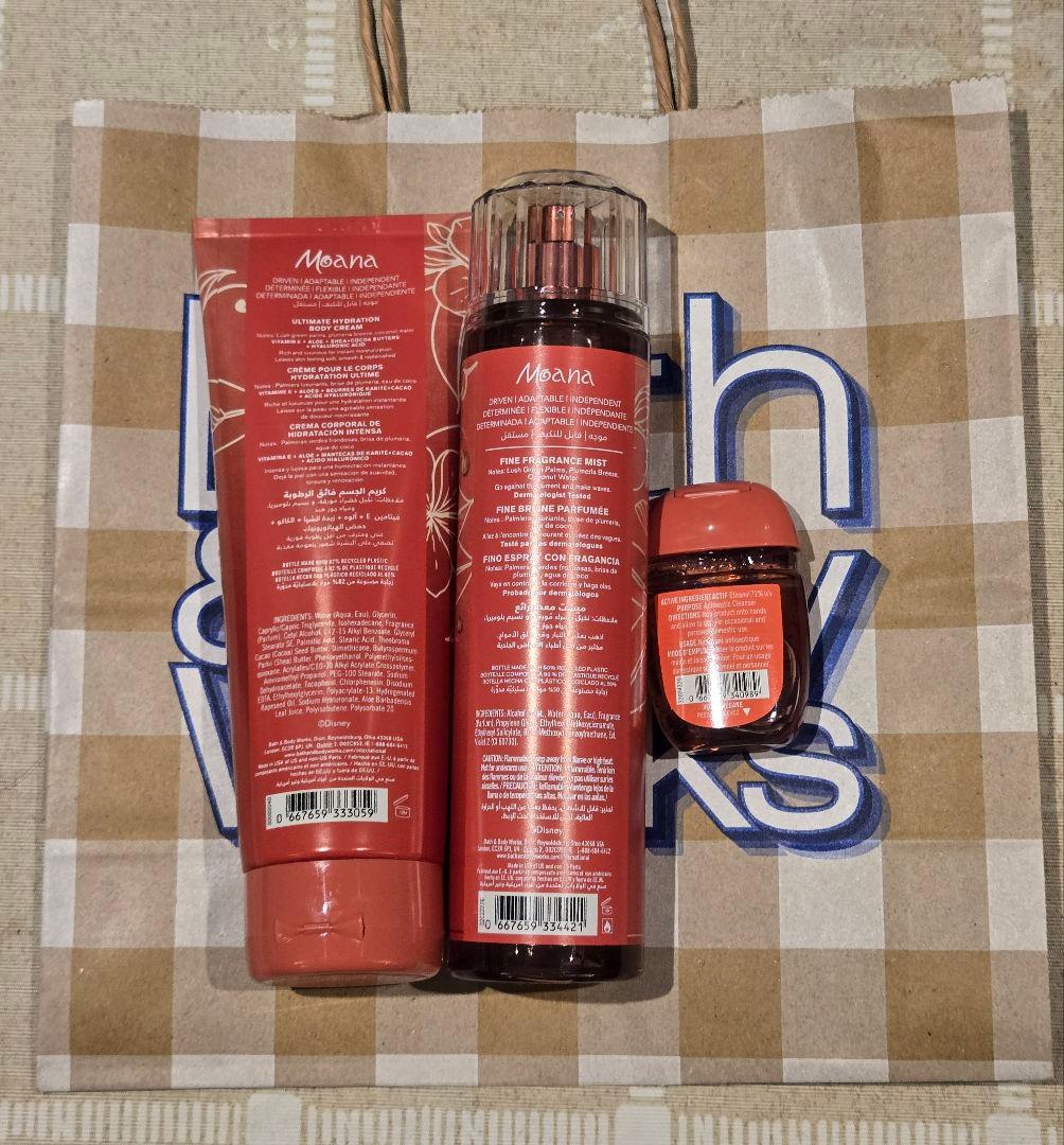 即完売Bath&Bodyバスボディ★Disney Moana3個セット