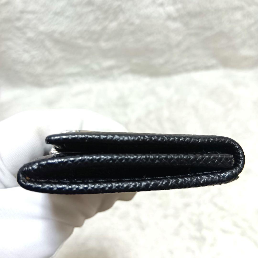 美品　ブルガリ　ケース　小銭入れ　ロゴクリップ　ブラック　レザー　付属品