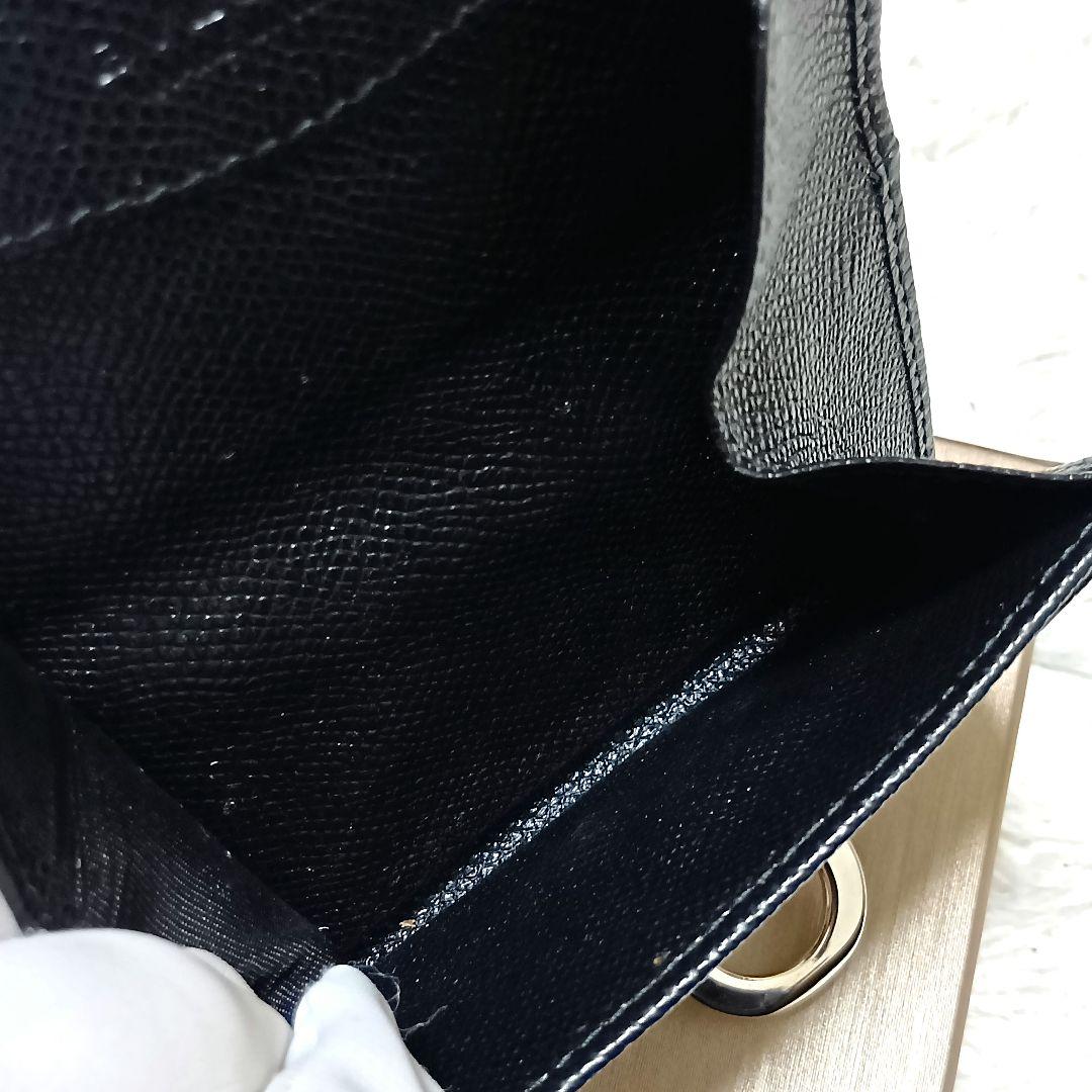 美品　ブルガリ　ケース　小銭入れ　ロゴクリップ　ブラック　レザー　付属品