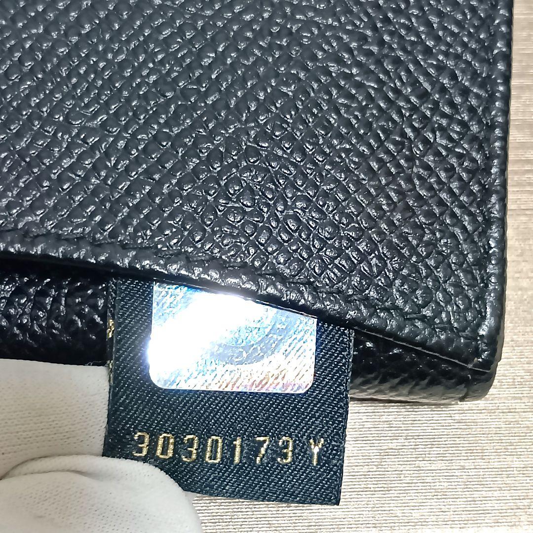 美品　ブルガリ　ケース　小銭入れ　ロゴクリップ　ブラック　レザー　付属品