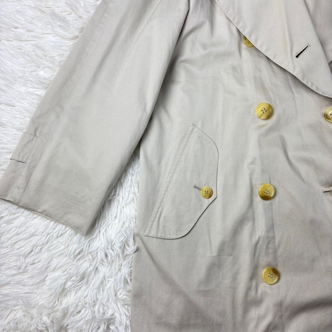 【良品】バーバリー　トレンチコート　白タグ　ベージュ　Mサイズ　着丈117ロング