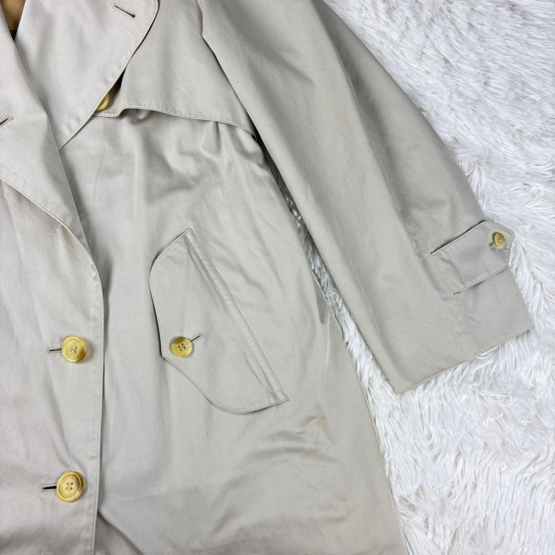 【良品】バーバリー　トレンチコート　白タグ　ベージュ　Mサイズ　着丈117ロング