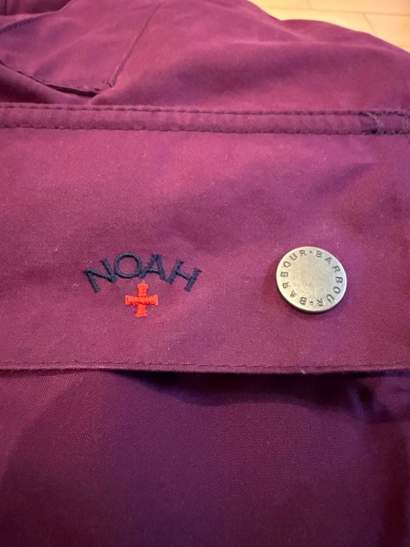 NOAH x Barbour 紫色 カバーオール Lサイズ