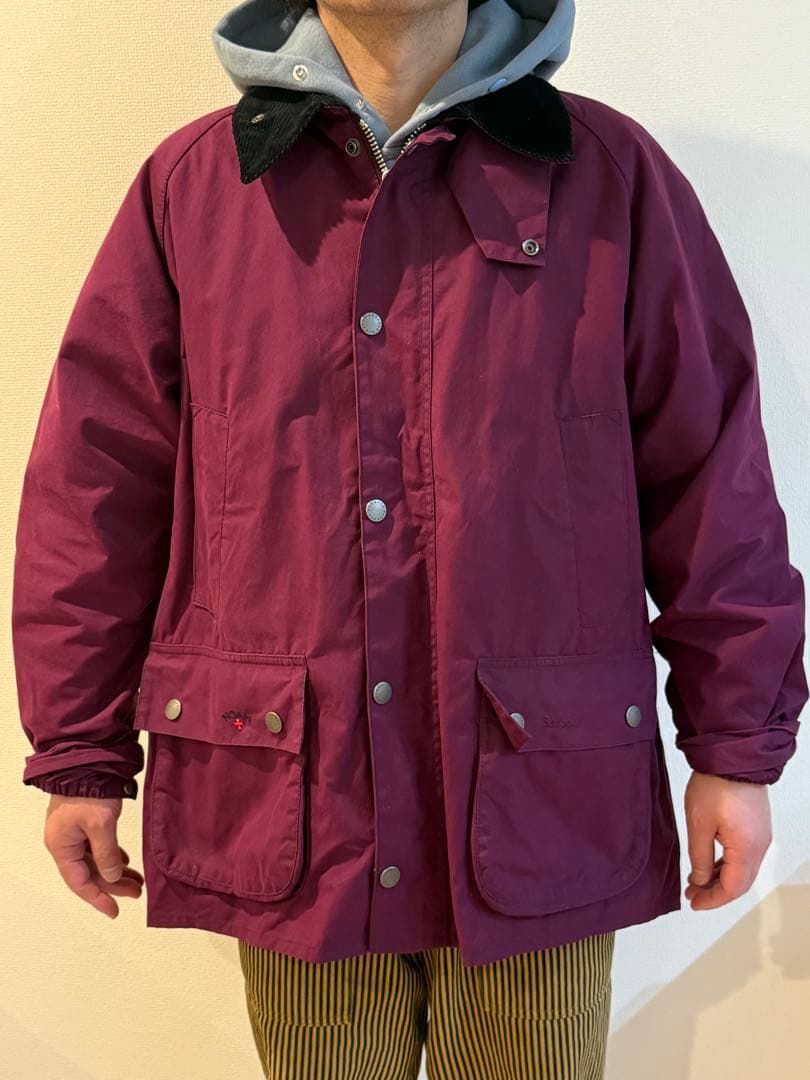 NOAH x Barbour 紫色 カバーオール Lサイズ
