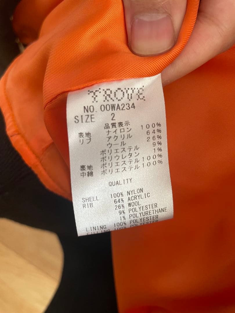 TROVE 和ローブ　MA-1ジャケット