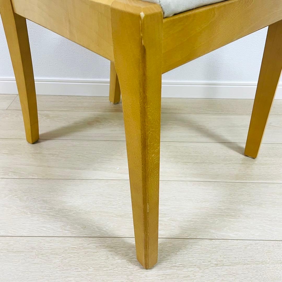 ②MARUNI マルニ木工 編み込みダイニングチェア ナチュラル かごめ編み