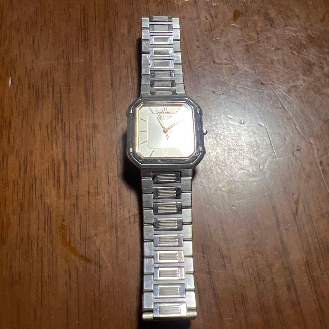 CREDOR クォーツ腕時計 シルバー 八角形