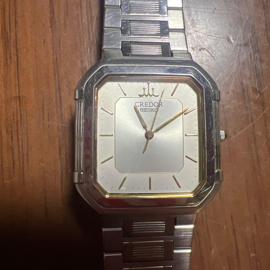 CREDOR クォーツ腕時計 シルバー 八角形
