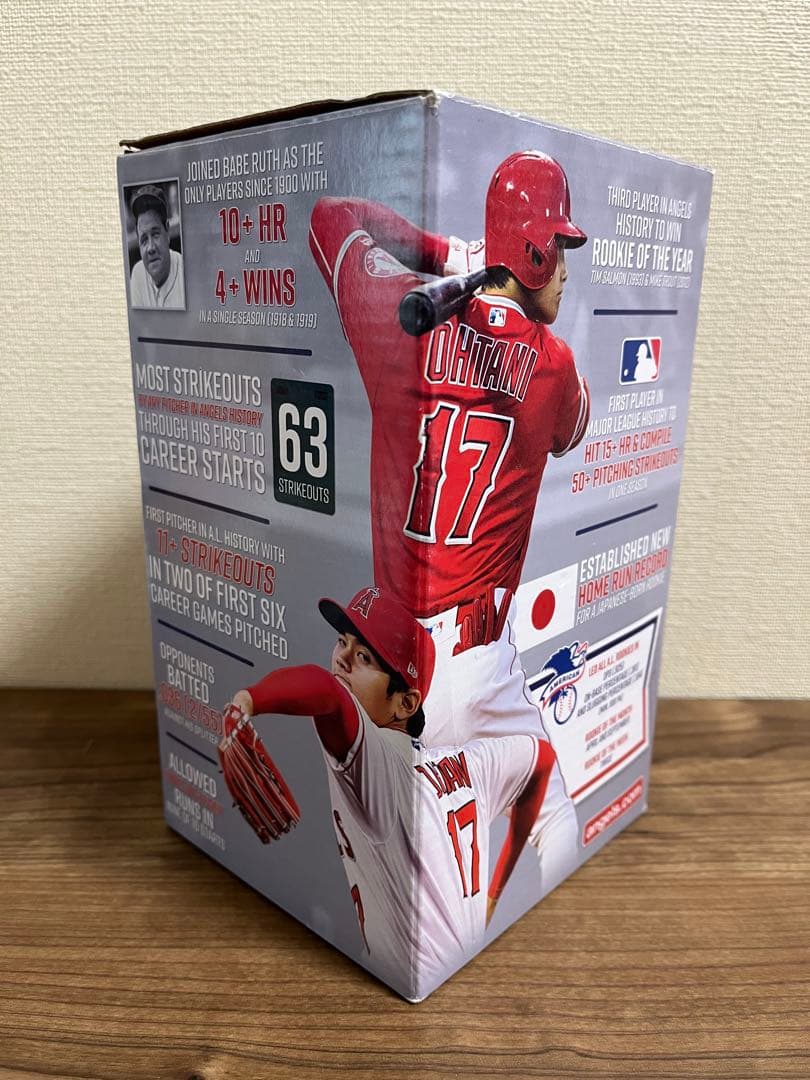 【球場限定】非売品/大谷翔平選手2018ルーキーオブザイヤーボブルヘッド